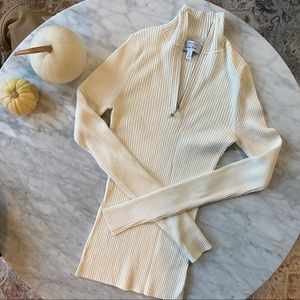 & Other Stories Half-Zip Top